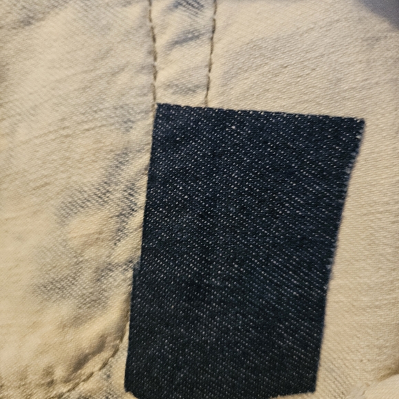 Womens Distressed Silver Jean Shorts - Picture 4 of 13